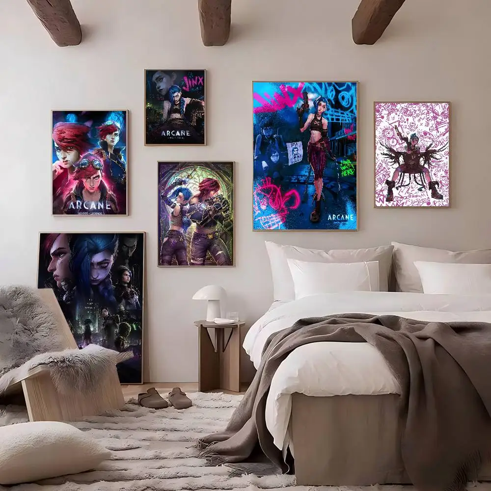 Anime A-Arcane Classic Vintage Posters HD Quality Wall Art Retro Posters For Home Room Wall Decor