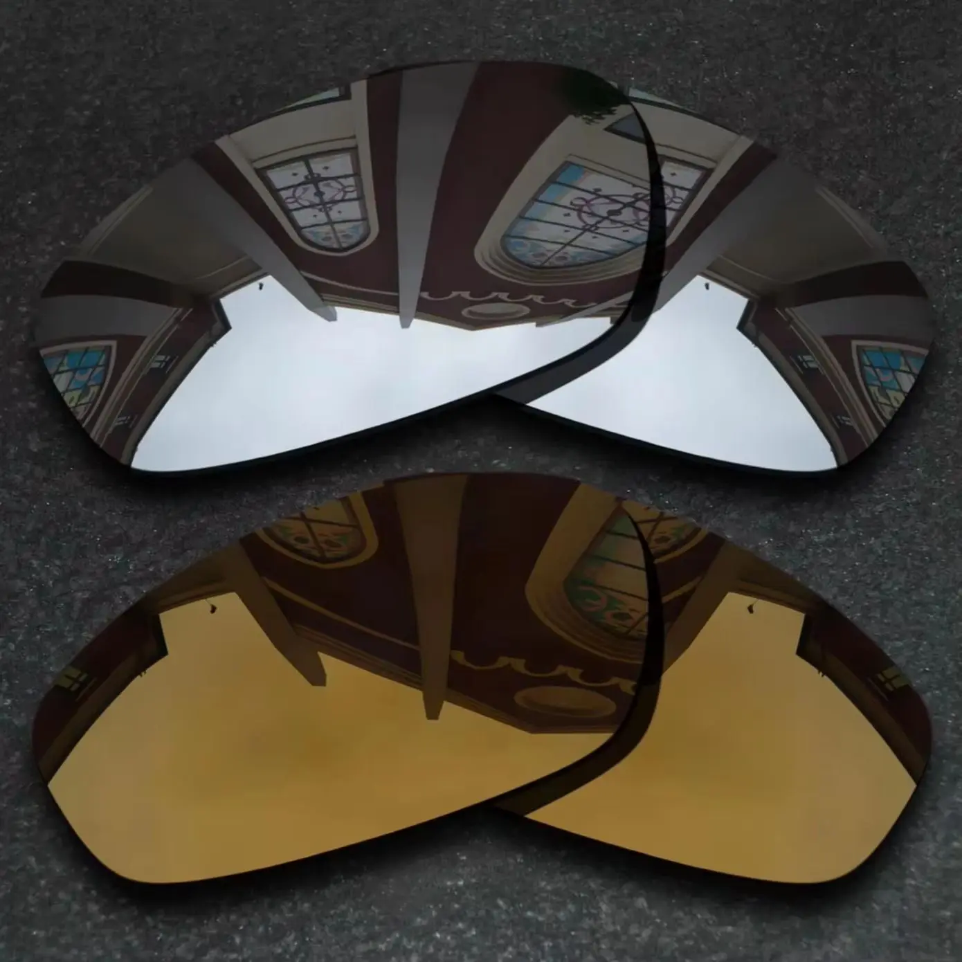 

Chrome&Bronze Copper Polarized Replacement Lenses for Oakley Blender Sunglasses