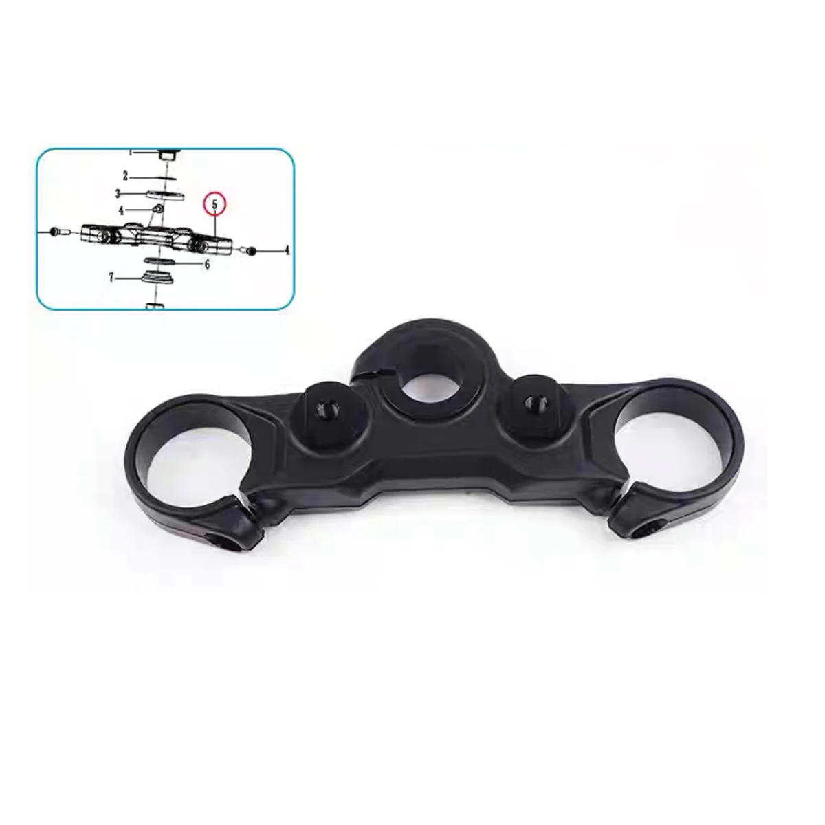 Motorcycle Original 675NK NK 675 CF675-11 upper and lower connecting plates steering column base plate handlebar For CFMOTO Part