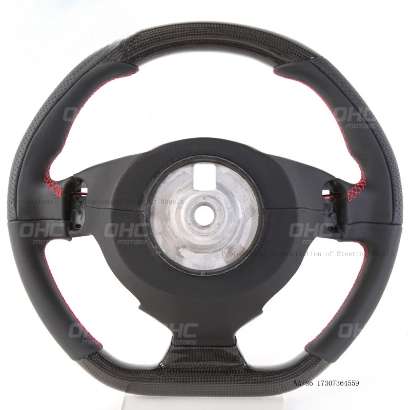 Suitable for Ferrari California T F12 Sergio carbon fiber car steering wheel LED racing lights view 3