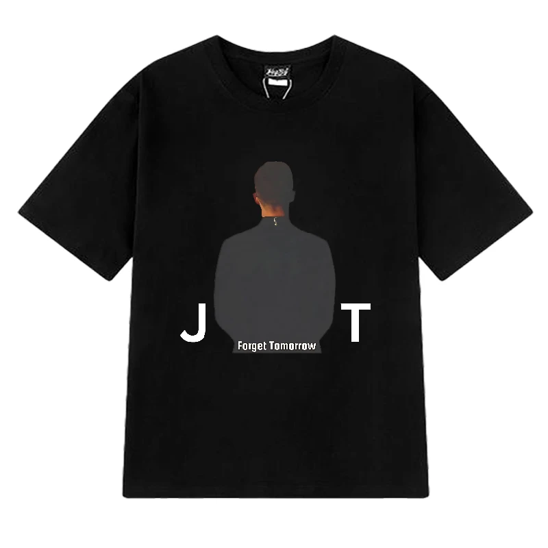 Justin Timberlake Forget Tomorrow Tour print T shirt Men Women vintage Oversized short sleeve T-shirts Unisex 100% Cotton Tops