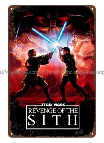 home bar Episode III Revenge of the Sith movie poster metal tin sign