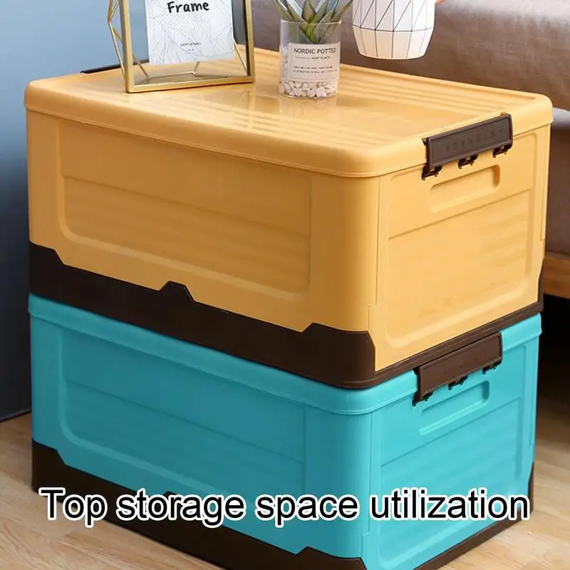 

Folding Storage Box Multifunction Foldable Organizer Container Plastic Sundries Storage Bin Toys Car Book Organizer Box With Lid