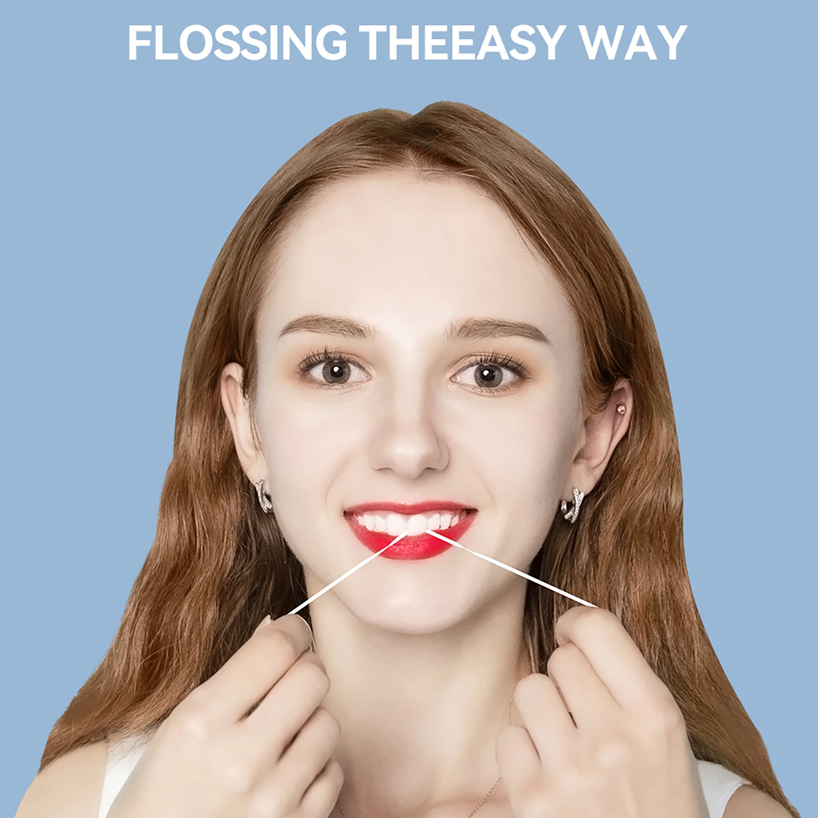 Super cerf 50 M/rouleau PTFE fil dentaire saveur de menthe dentaire nettoyage des dents fil lisse sûr hygiène des gencives buccales soins nettoyage des dents