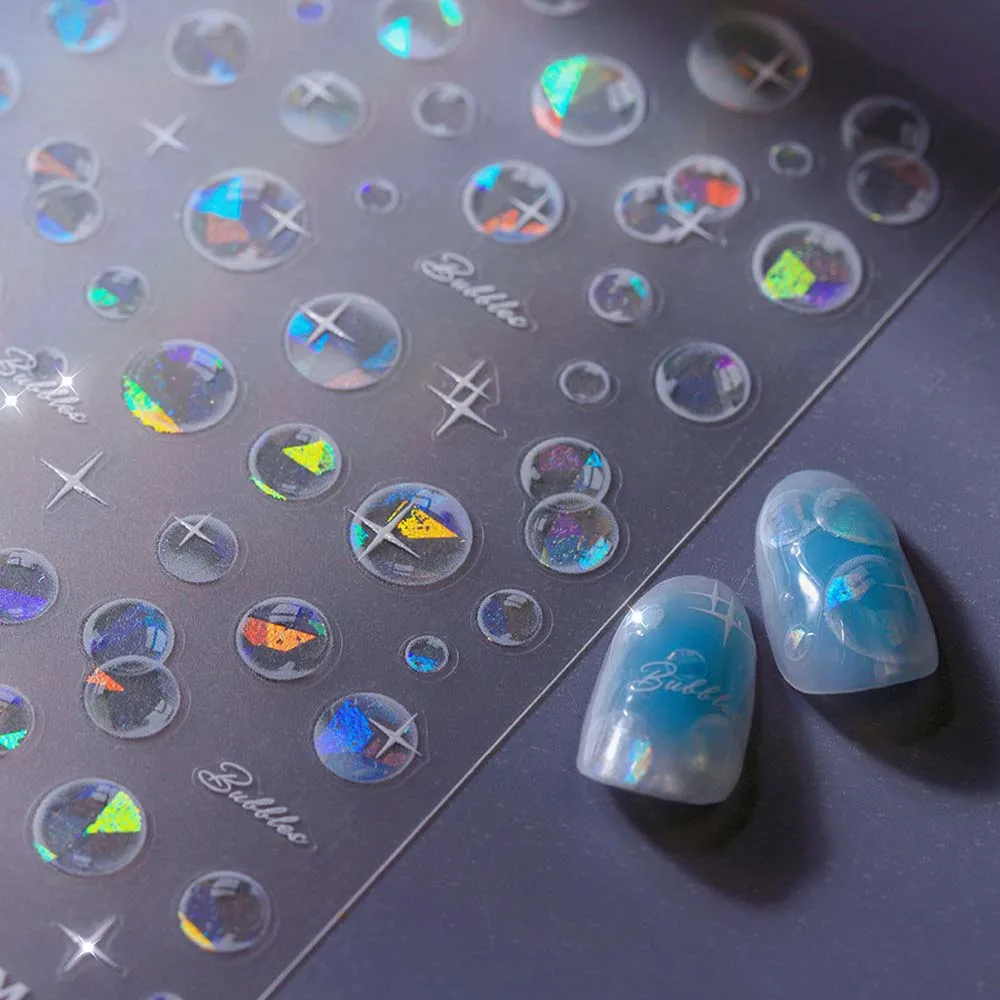 Conch Star Ocean Nail Stickers Sea Jellyfish Shiny Glass Dolphin Jelly Ocean Nail Decals Nail Accessories Nail Supplies