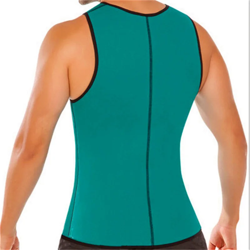 Men Slimming Vest Sauna Sweat Body Shaper Workout Weight Loss Tank Tops Abdomen Control Waist Trainer Fat Burning Shapewear