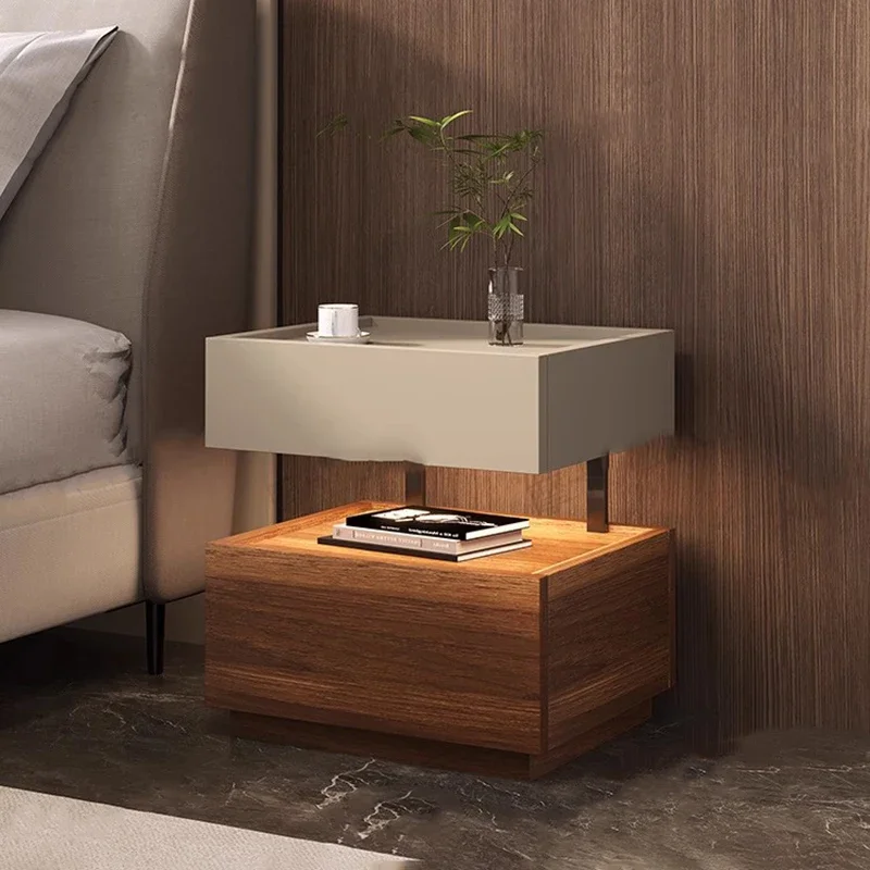

Luxury European Bedside Table Classic Storage Trendy Simple Night Table Nordic Premium Comodini Camera Letto Bedroom Furnitures