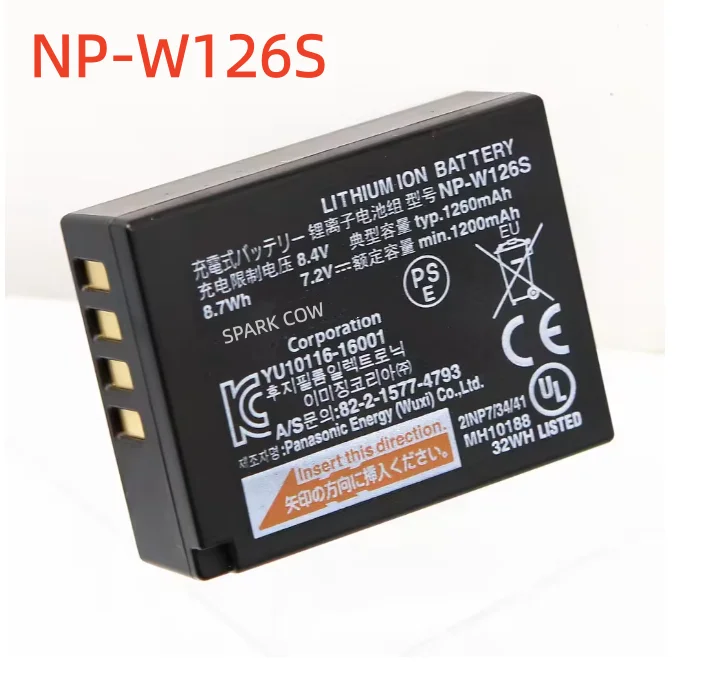 Batterie ou chargeur d'appareil photo haute performance NP-W126S W126S, pour Fujifilm Fuji X-H1 PRO3 PRO2 T3 T2 T30 T20 T200 E3 E2 A5 BC-W126