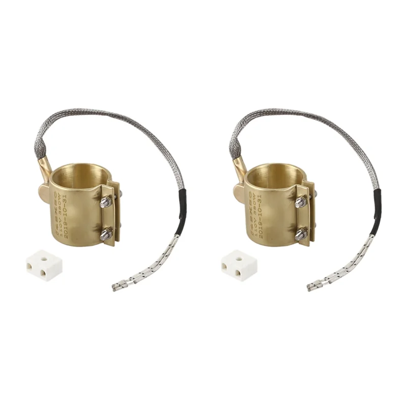 FZFZ 2X 110V 380W 42Mmx50mm Spritzguss-Heizelemente Messing-Bandheizung für Spritzgießmaschine