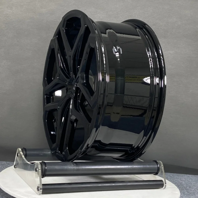 Source Factory Sales Forged Rims Hub Customize 1516 17 18 19 20 2122 Inch Gloss Black Pcd5*120 Aluminum Forged Wheel Car Rims