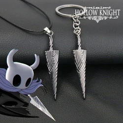 Game Hollow Knight Bone Nail Logo Keychains The Pale king Figure Key Chain Jewelry Gift For Women Men Metal Keyring Trinket