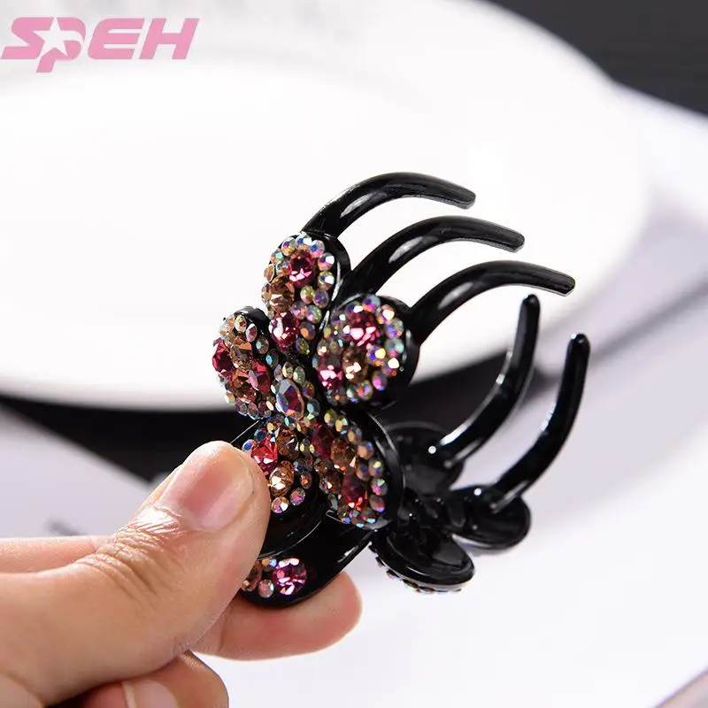 Hairpin grab clip headdress Korean pan hair large three tooth clip hairdress 2019 new hairpin top clip duck beak clip