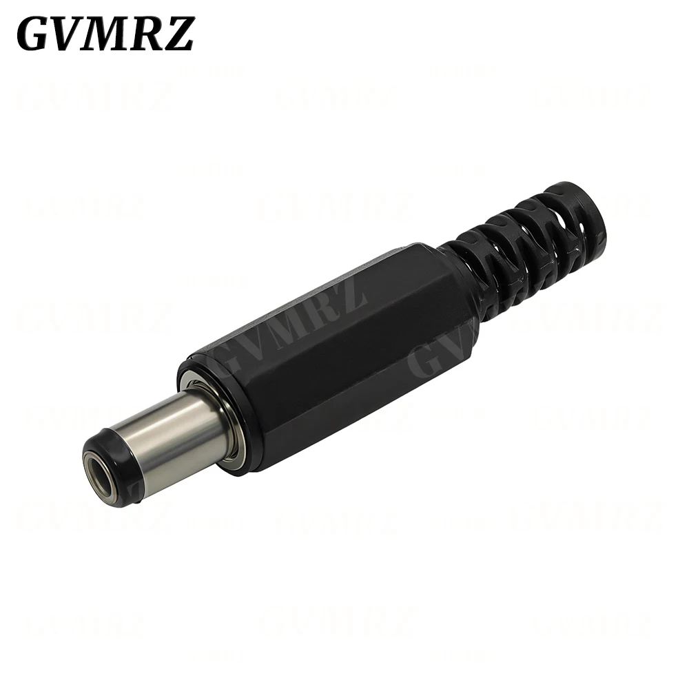 5Pairs 3A 12V 5.5x2.1mm Plastic Male Plugs DC022 DC Power Socket Female Jack Screw Nut Panel Mount Connector 5.5*2.5MM