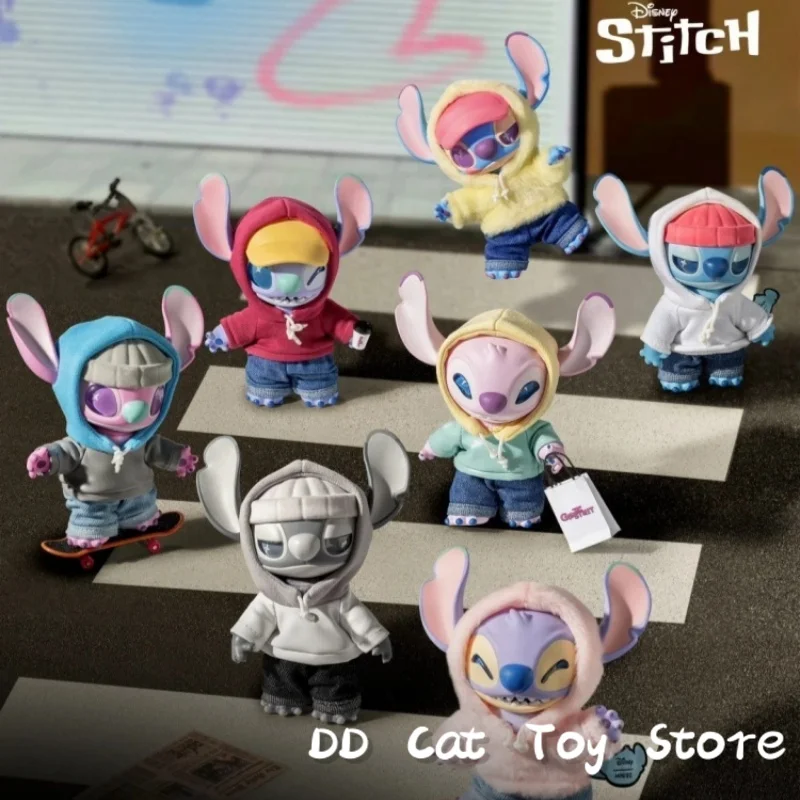

New Genuine Disney Stitch Genz Street Series Blind Box Vinyl Plush Pendant Trendy Play Action Figure Surprise Box Birthday Gift