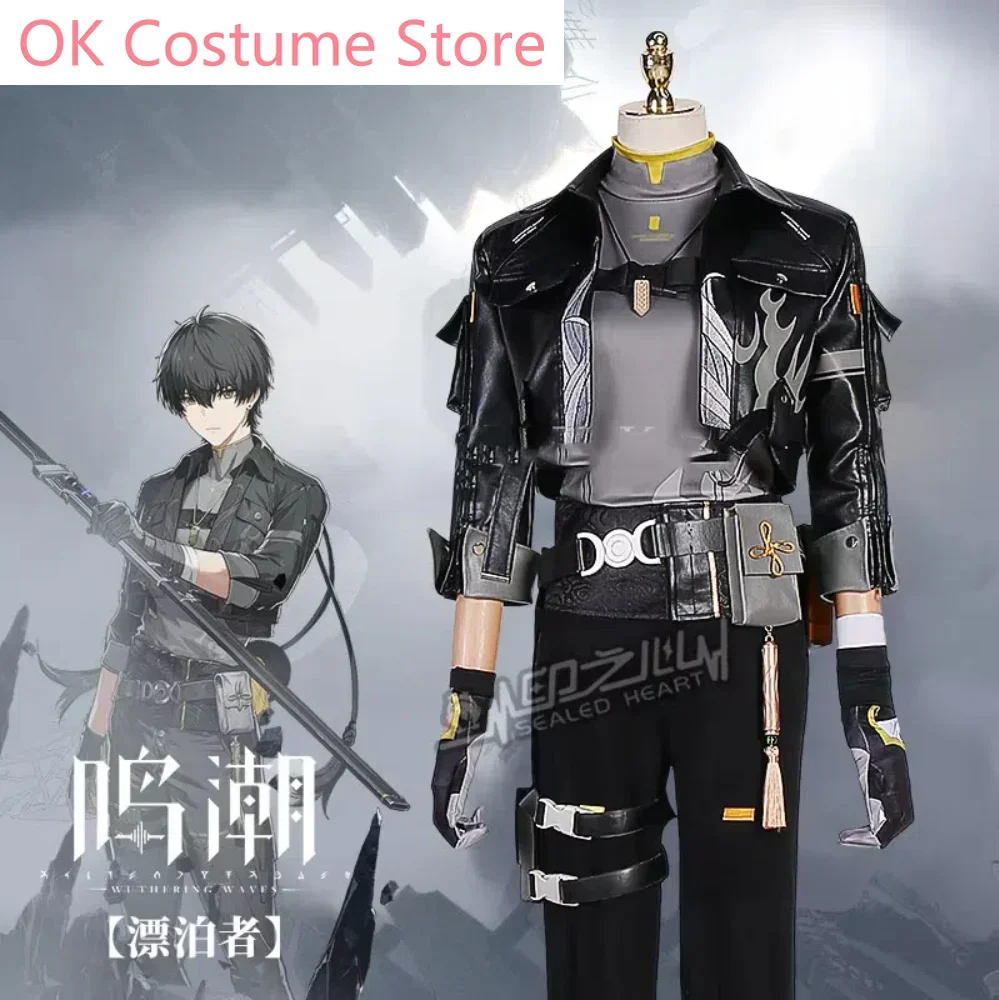 Men Rover Cosplay Game Wuthering Waves Costume V2.0 Fashion Handsome Combat Unifrom Halloween Party Role Play Clothing