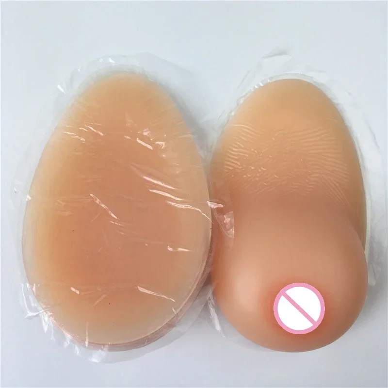 Silicone Breast Droplet Type Realistic Fake Chest Form Crossdress Self Adhesive Breasts Cosplay of Transgender Drag Queen