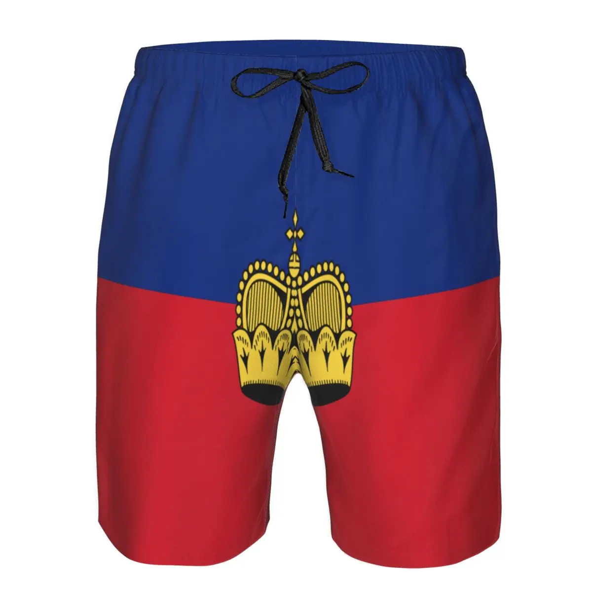 Mens Swimming Shorts Swimwear Liechtenstein Flag Style Men Trunks Swimsuit Man Beach Wear Short Pants Bermuda Boardshorts