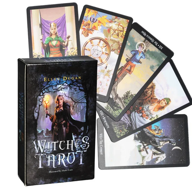 Witches Oracles Tarot Cards Mysterious Divination Deck for Women Girls Cards Ellen Dugan Family Party Game Board Game