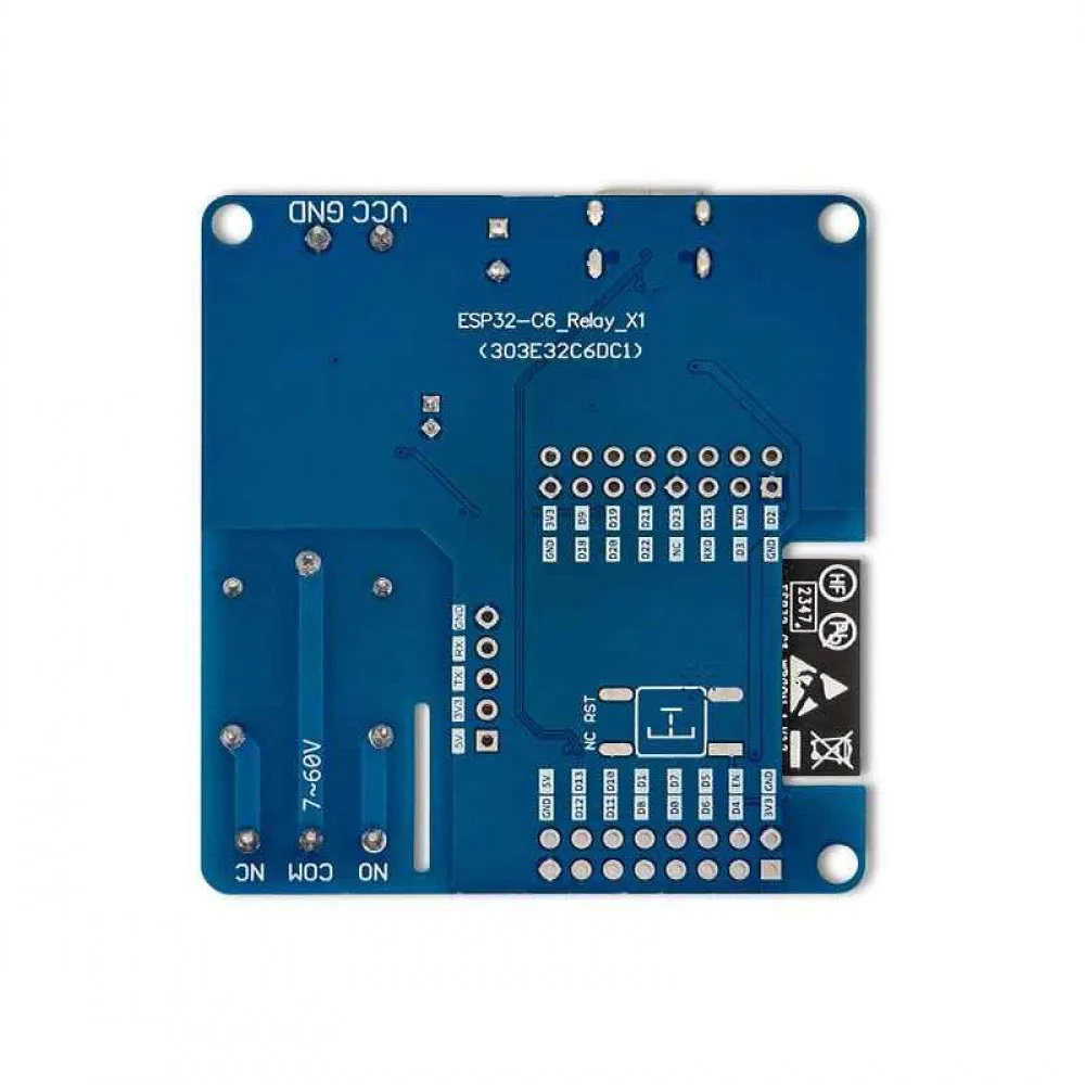 SP32-C6 Single Relay Module DC5-60V Relay Board Support Matter WiFi6 Bluetooth5.3 Zigbee3.0 Thread1.3 for Smart Home Devices