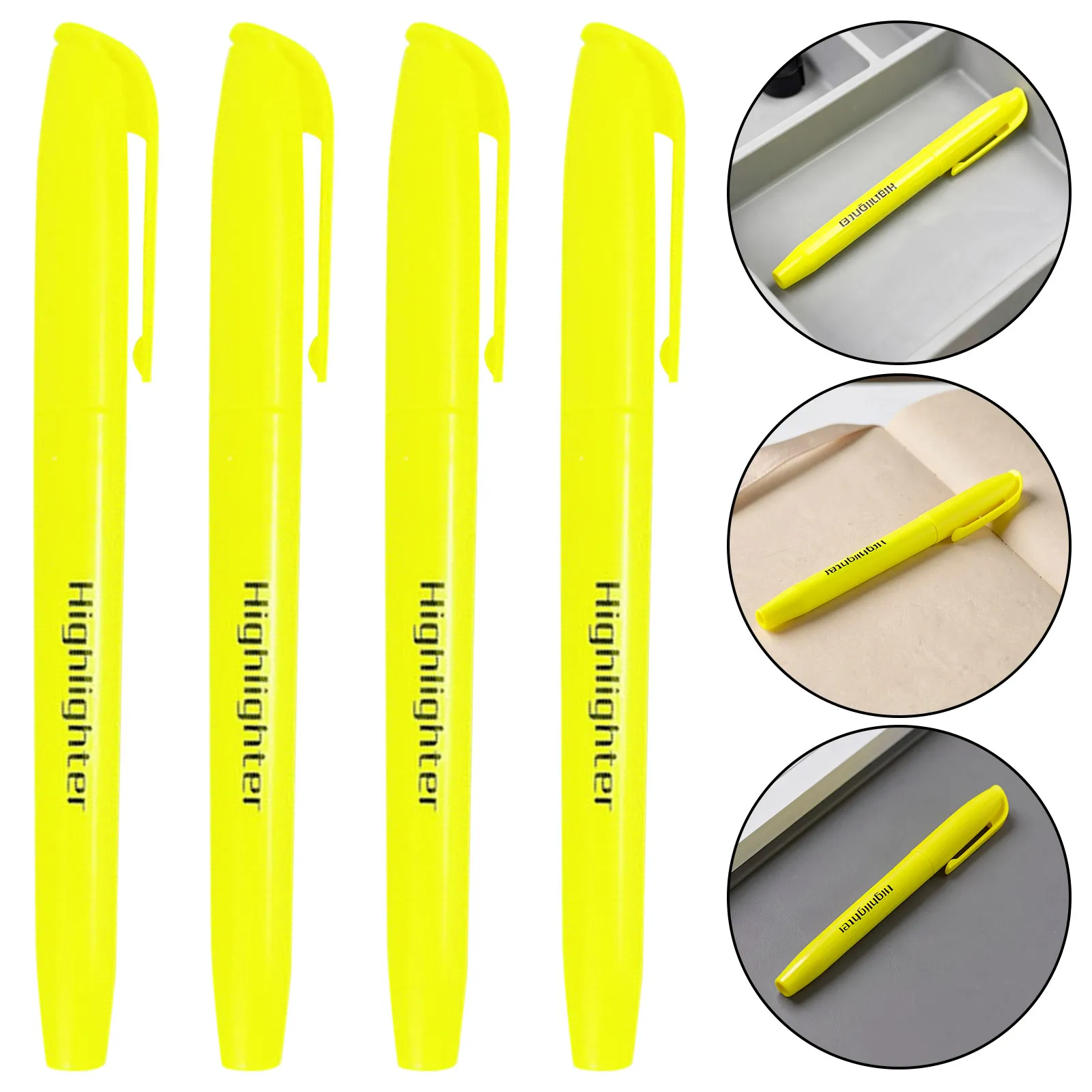 Coloring Note Taking Pen Fluorescent Markers for Board Chisel Tip Highlighter Pens Broad Bible Highlighters and Drawing