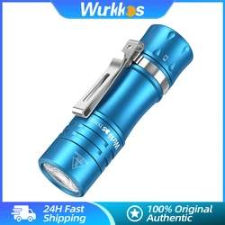 Wurkkos TS10 SG Mini Torch 1650LM Poweful EDC Flashlight 14500 IP68 Waterproof Pocket Flashlight with 3*RGB Aux LEDs Anduril 2.0