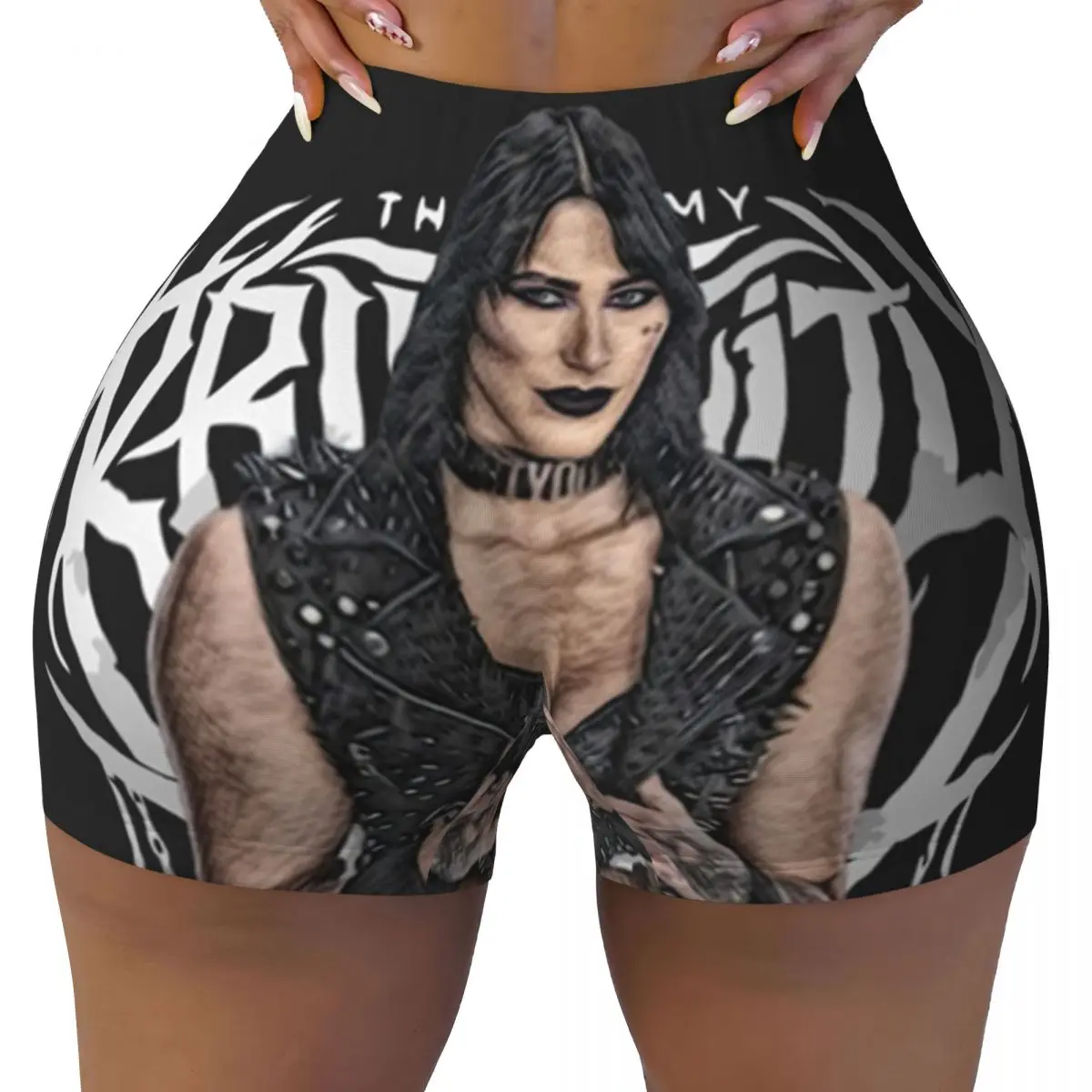 Custom Rhea Ripley Mami's On Top Women Gym Workout Running Shorts Athletic Volleyball Biker Yoga Shorts