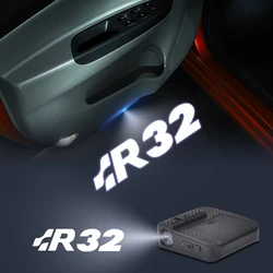 R32 Logo Wireless Courtesy Car Door Projector LED Welcome Lights For Mk4 Mk5 Polo Passat Golf 5 4 Touareg Sagitar Decor