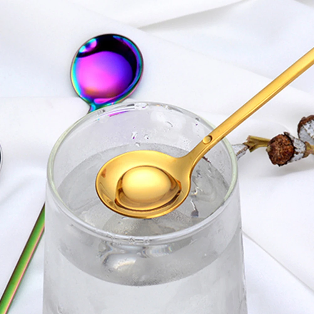 

4 Pcs Ice Spoon Coffee Stirring Tea Spoons for Hot Favors Teaspoons Long Handle