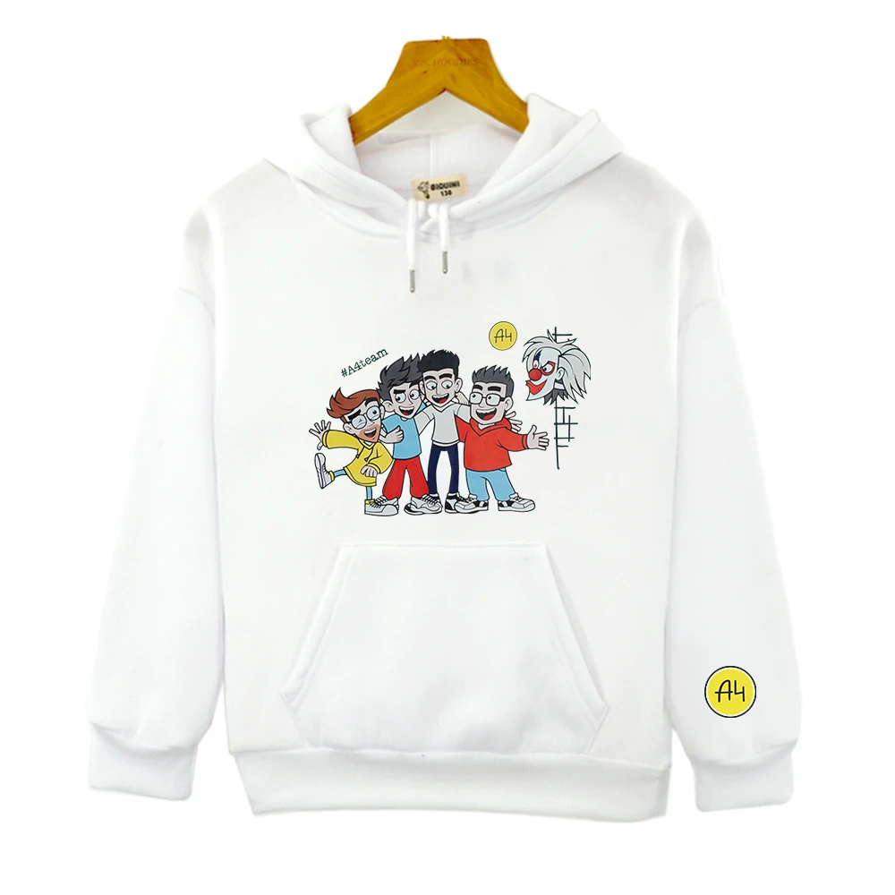 Sudadera con capucha Merch A4 para niños, Top de otoño para niño y niña, ropa informal para bebé