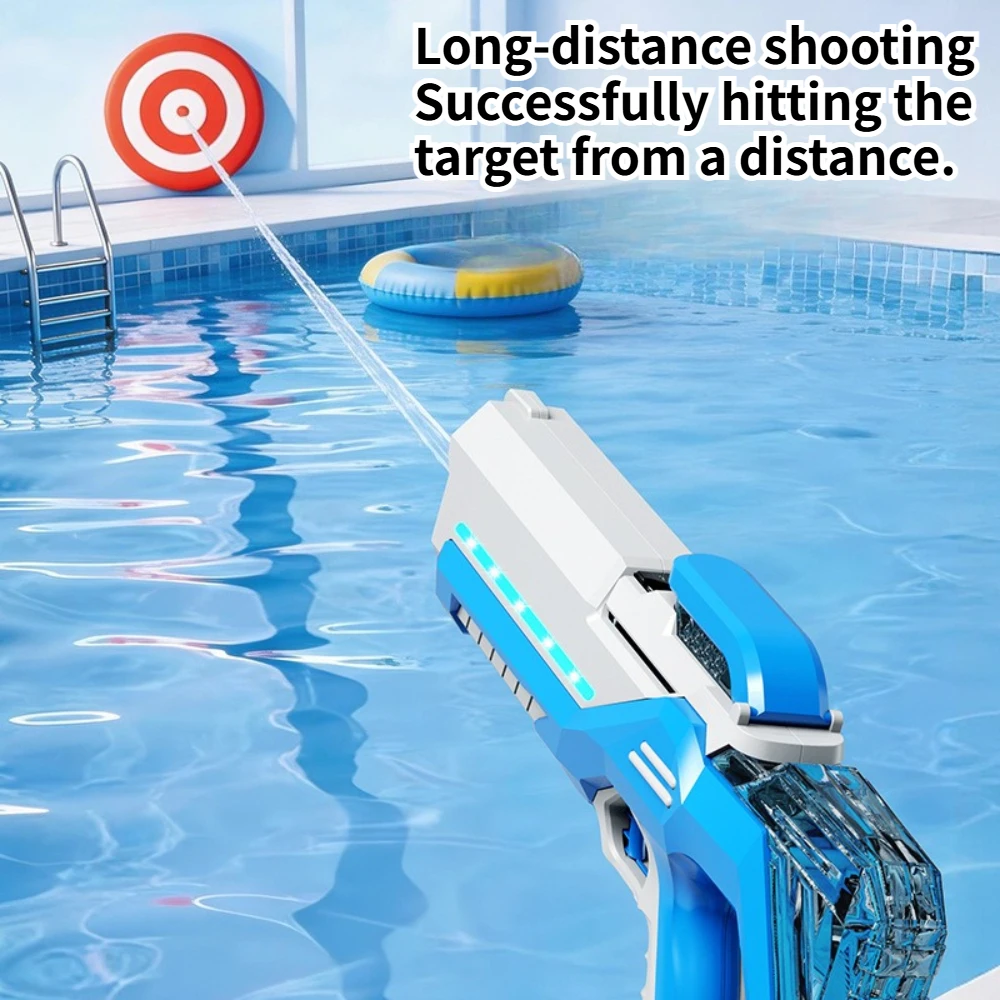 Guns Electrically Fired Multiple-shot Water Guns Squirt Guns Fully Automatic Water Sucking Gun Birthday Gift