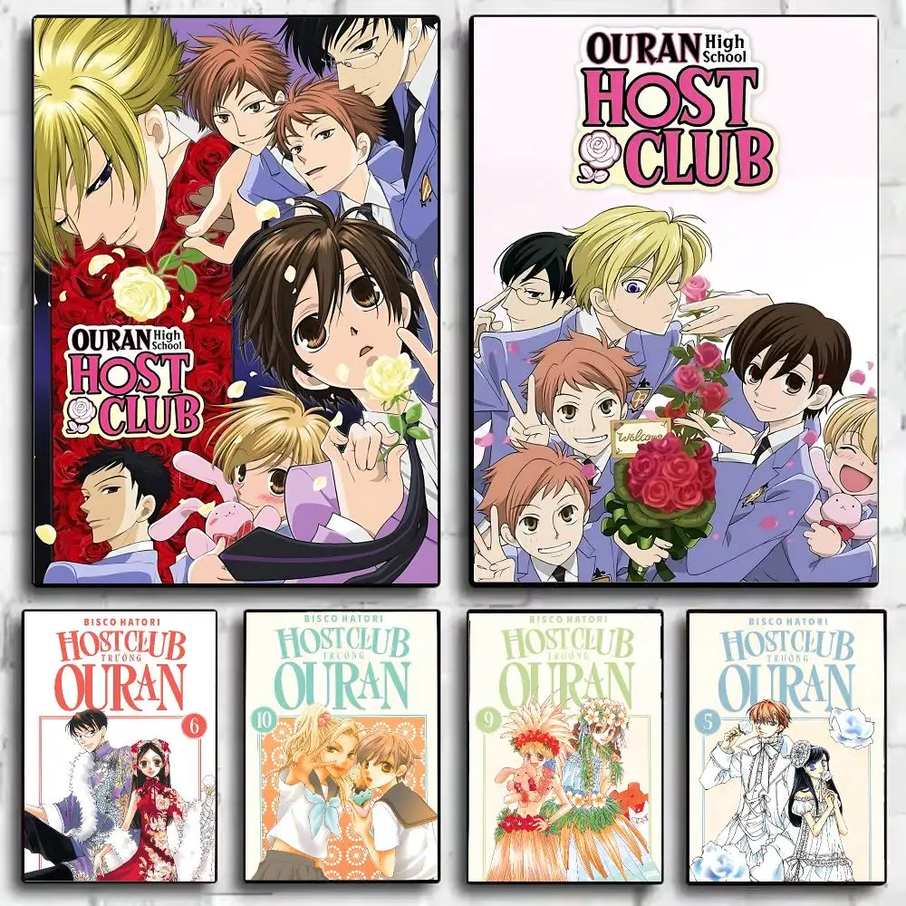 Anime O-Ouran K-Koukou H-Host Club Poster Wall Art Print Sticker for Bedroom Living Room Dorm Office Modern Home Decor