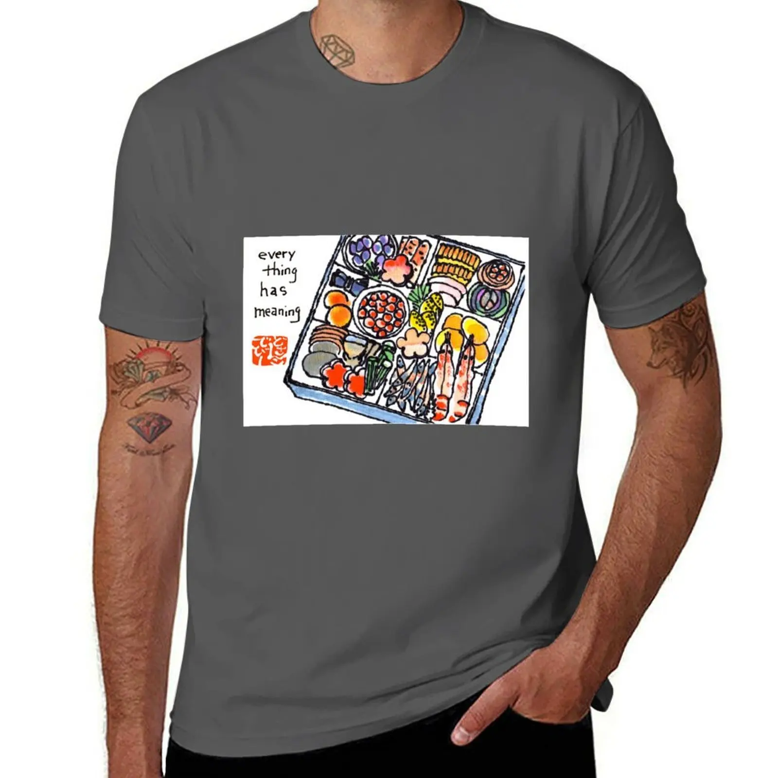 Camiseta de cocina japonesa (Osechi), camiseta informal básica de color sólido