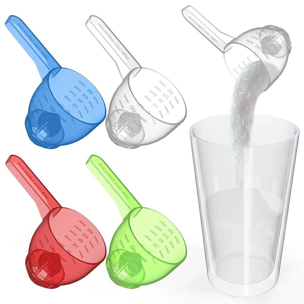 Convenient Measuring Scoop Plastic Measuring Cup Food Grade Measuring Jug Clear for Powders Protein Salt Sugar