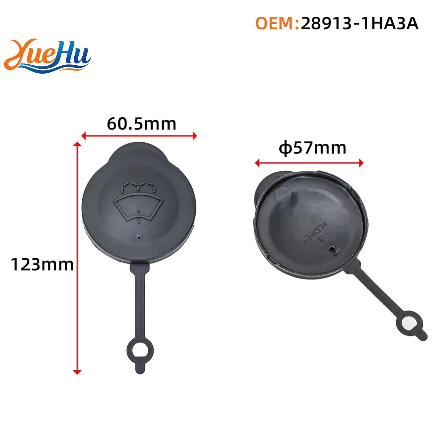 YUEHU 5PCS 28913-1HA3A For Nissan Micra K13 Car Windshield Wiper Washer Liquid Tank Tank Cap