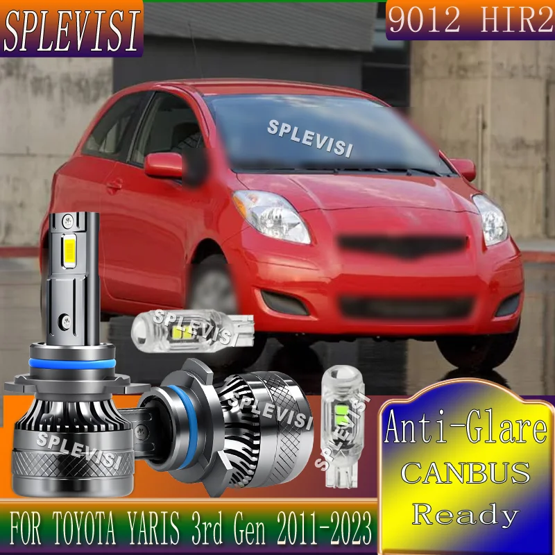 

Built in Canbus 360 Degrees 9012 HIR2 Headlight LED Bulbs For TOYOTA YARIS 3rd Gen 2011 2012 2013 2014 2015 2016 2017-2023