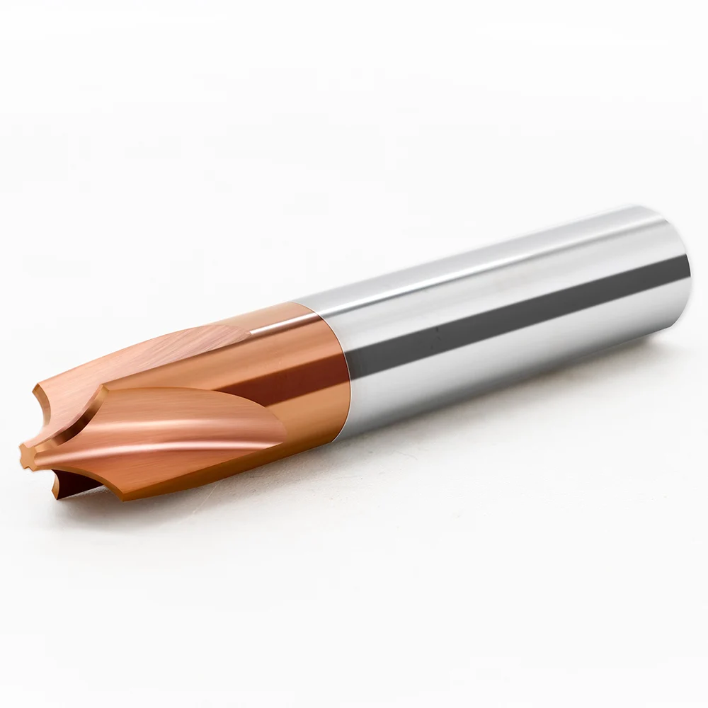 VACK HRC55 Carbide Radius Corner Rounding Milling Cutter R0.5 R1 R2 R3 R6 End Mill Inner R Mill Chamfering Router Bit CNC Tools