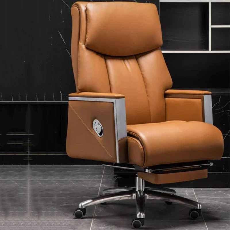 

Ergonomic Office Chairs Comfortable Swivel Leather Rolling Study Office Chairs Gaming Chaise De Bureau Furniture Luxury