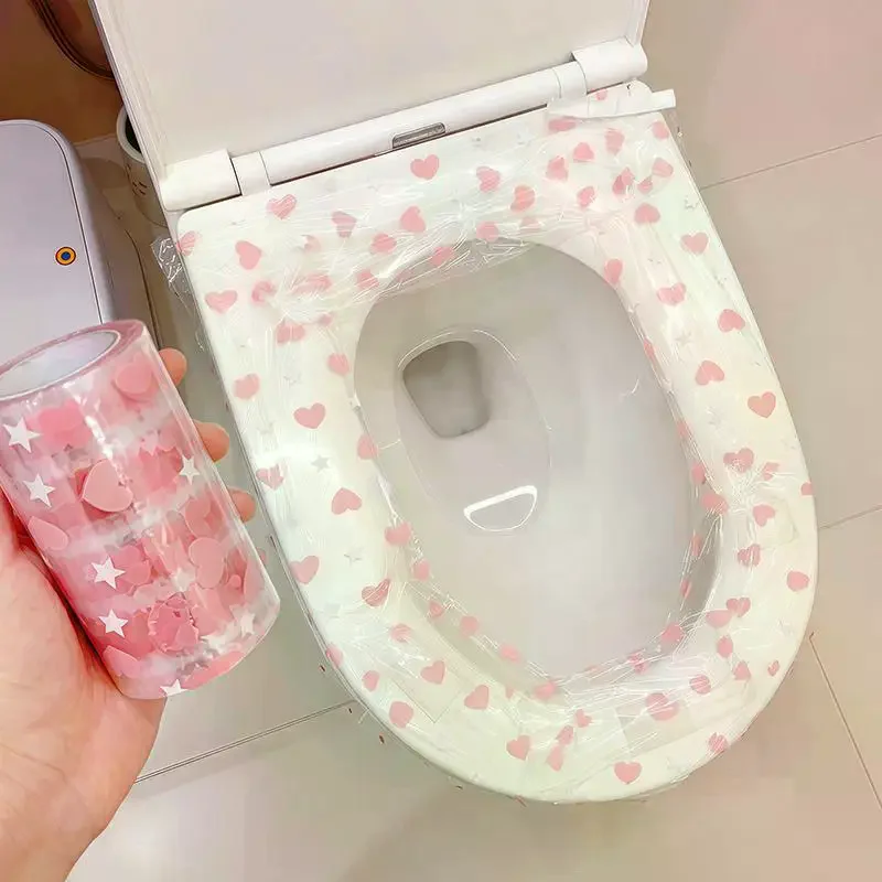 Disposable Protective Film Toilet Seat Covers Waterproof Easy Tearing Suitable for Dental, Bathroom, And Hotel Applications