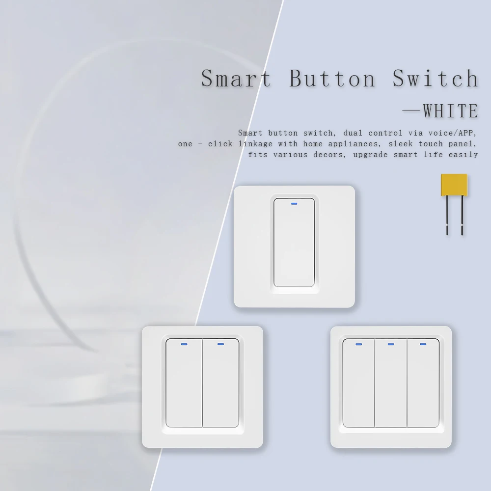 

Умный переключатель Wi-Fi стандарта ЕС — универсальный одинарный и нейтральный провод, пульт дистанционного управления через приложение работает с Alexa Google Home