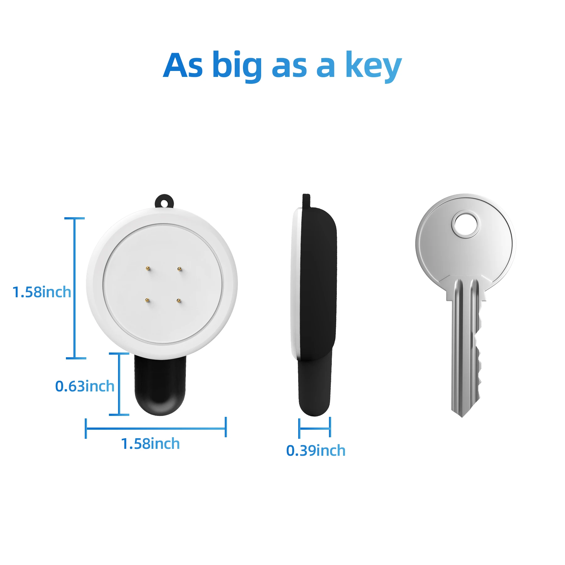 For Google Pixel Watch 3/2 USB-C Smartwatch Charger Replacement Charger Charging Cable Key Black & White