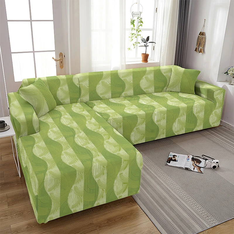 All-inclusive L Shaped Sofa Cover  Living Room Elastic Furniture Cushion Cover Slipcover Chaise Longue Corner Fundas Sofa