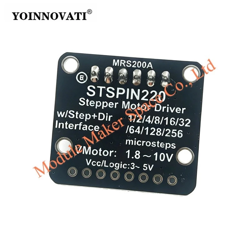 STSPIN220 Micro Stepper Motor Driver Module 1/256 Microstepping up to 1.3A 10V Stepper Motor Driver Breakout Board