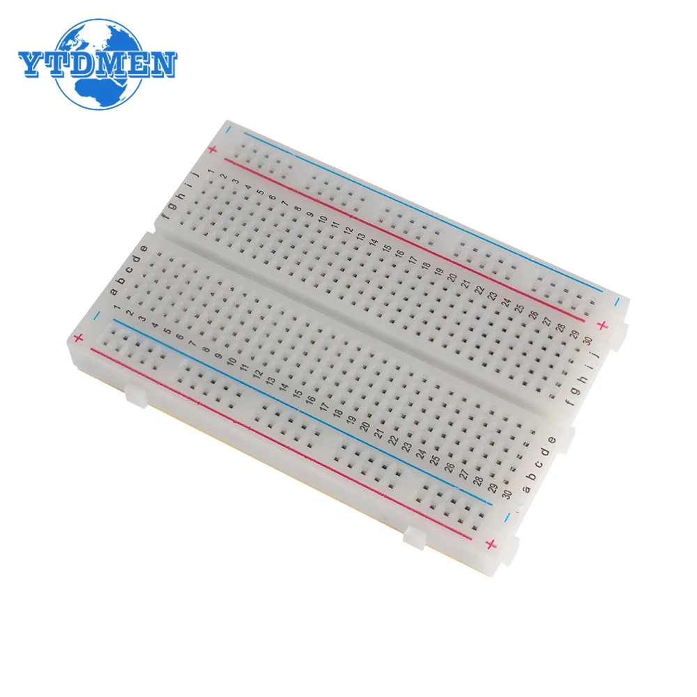 MB-102 400 Points Solderless PCB Breadboard Mini Universal Test Protoboard Jumper Cable Wire DIY Kit for Bus Test Circuit Board
