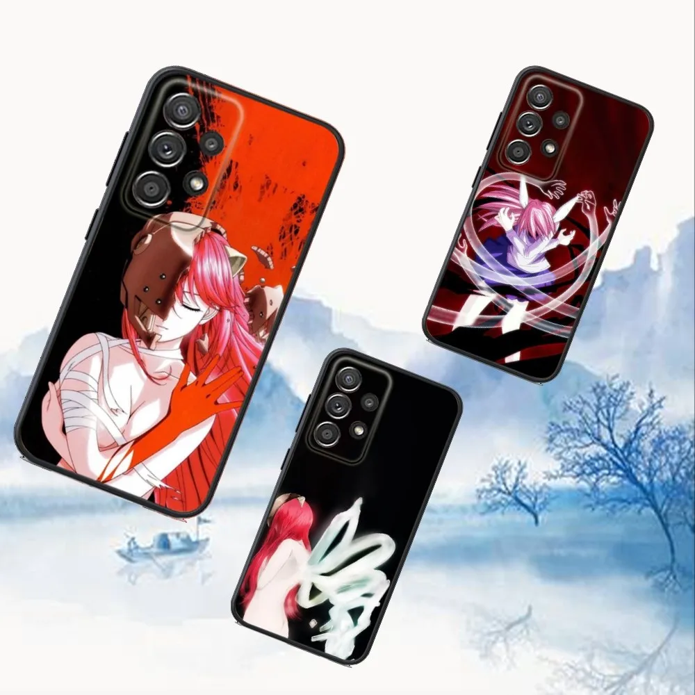 

E-Elfen Comic L-Lied Phone Case For Samsung S25,S24,S21,S22,S23,S30,Ultra,S20,Plus,Fe,Lite,Note,10,9,5G Black Cover