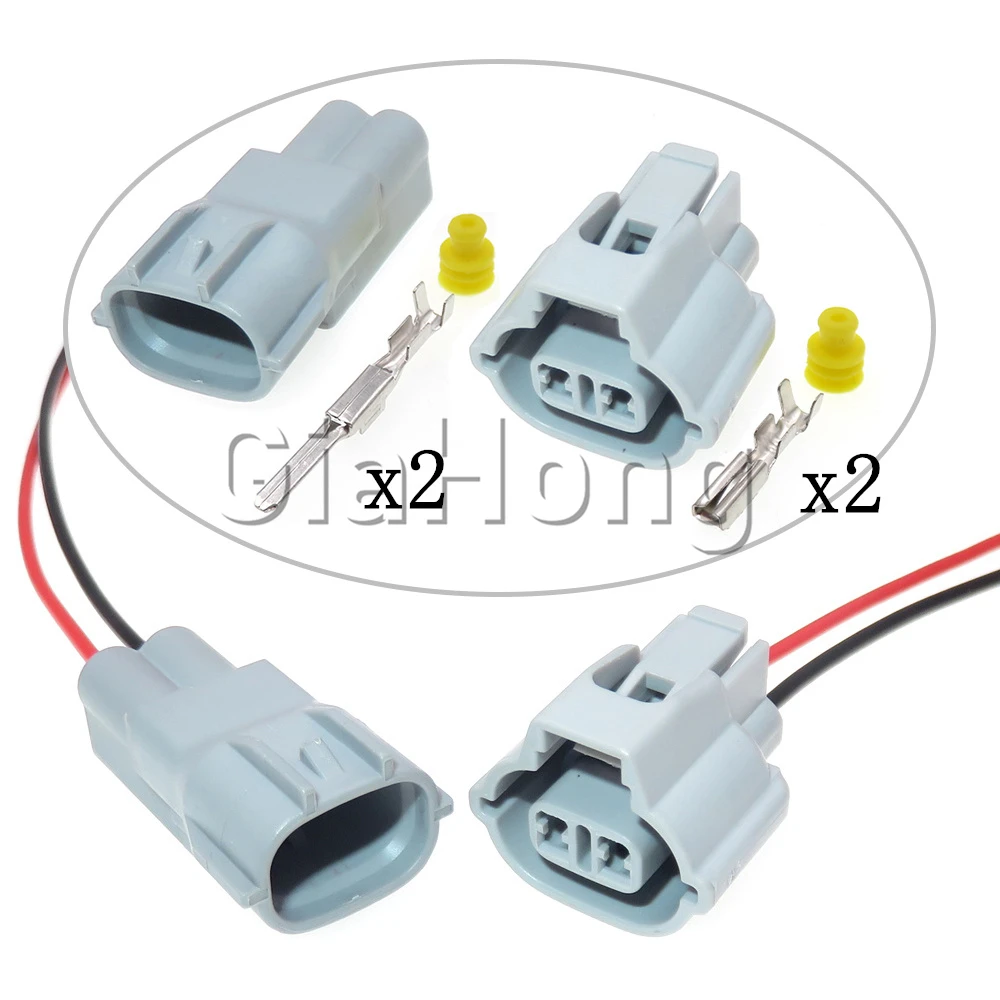 1 Set 2 Ways 7282-8120-40 AC Assembly Auto Accessories MG640864-5 Car Waterproof Socket 7223-1324-40 Automobile Wire Connectors