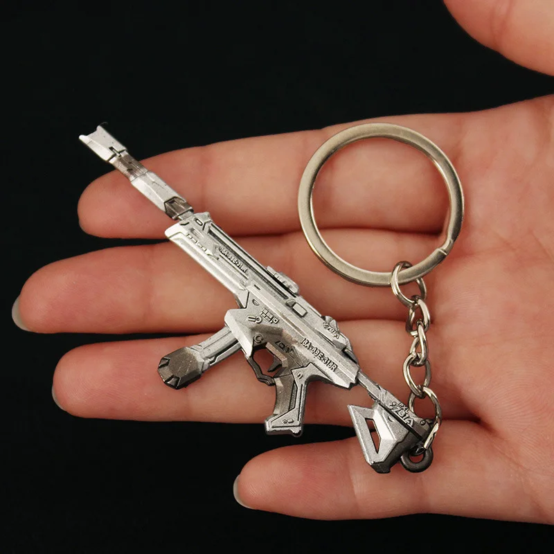 8cm Valorant Melee Reaver 2.0 Metal Keychain for Men PROTOCOL 781-A Skin Model Pendant Key Ring Fans Collection Jewelry Gifts