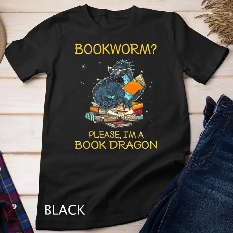 Bookworm Please I m A Book Dragon T Shirt Unisex T shirt