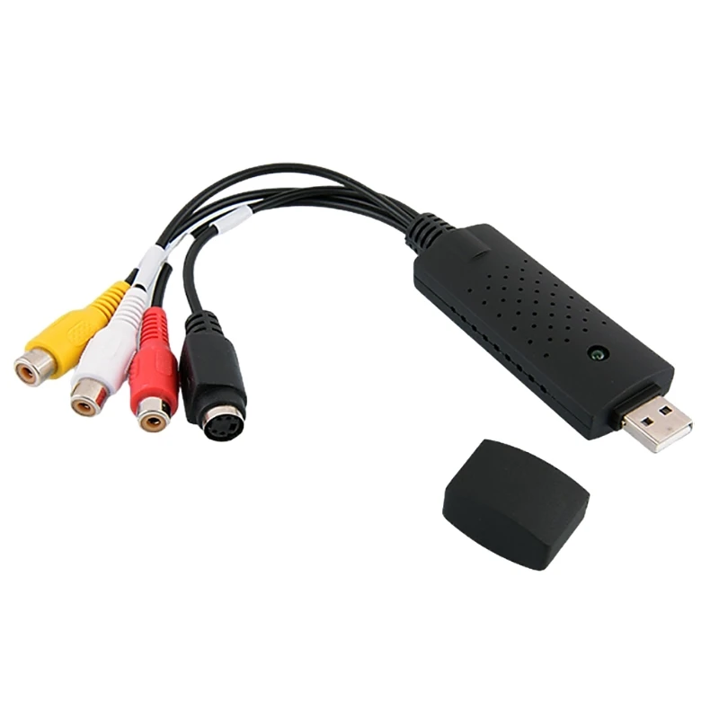 2023 New USB Video Card USB2.0 Video Converter with USB Cable for Video Recording and Editing Highly Resolution