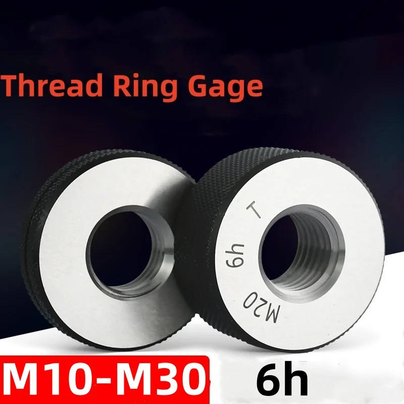 

1SET(1*GO+1*NOGO) Non-Standard Metric Fine Tooth Thread Ring Gauge 6h M10M12M14M16M18M20M22M24M27M30 Measure Tool