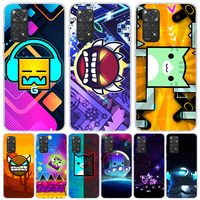 Geometry Dash Game Case Phone Cover for Xiaomi Redmi Note 13 12S 12 11S 11 11T 11E 10S 10 Pro Plus 9S 9 8T 8 5G Trend Fundas